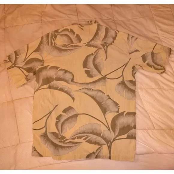 Vintage Kona Kai Silk Cotton Blend Hawaiian Tropical Shirt Size XL Button Up - Picture 3 of 9